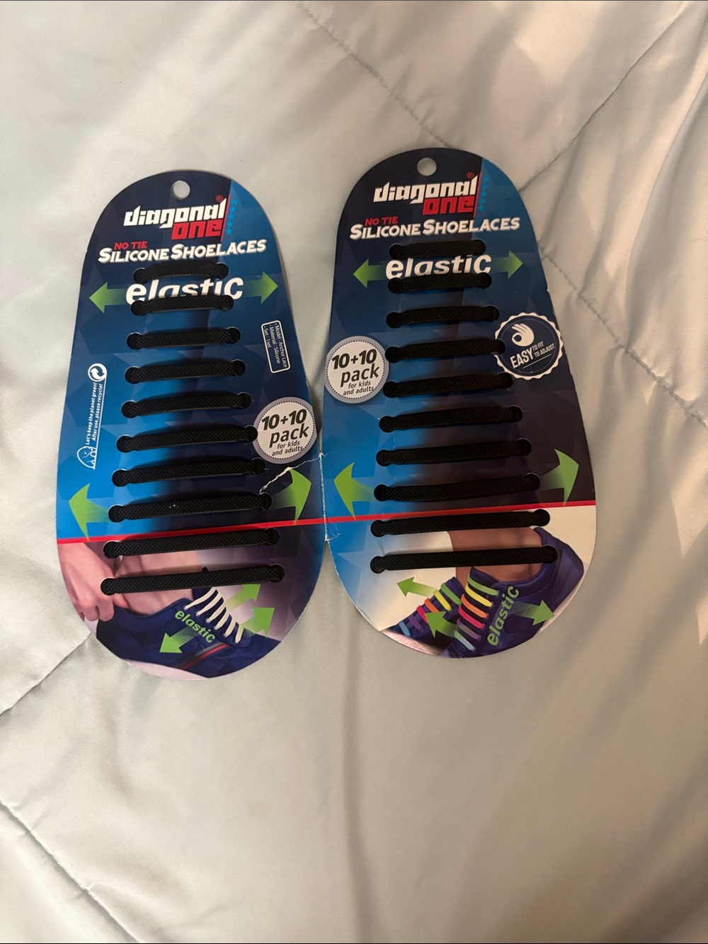 Black Silicone Elastic Shoelaces for Kids and adults